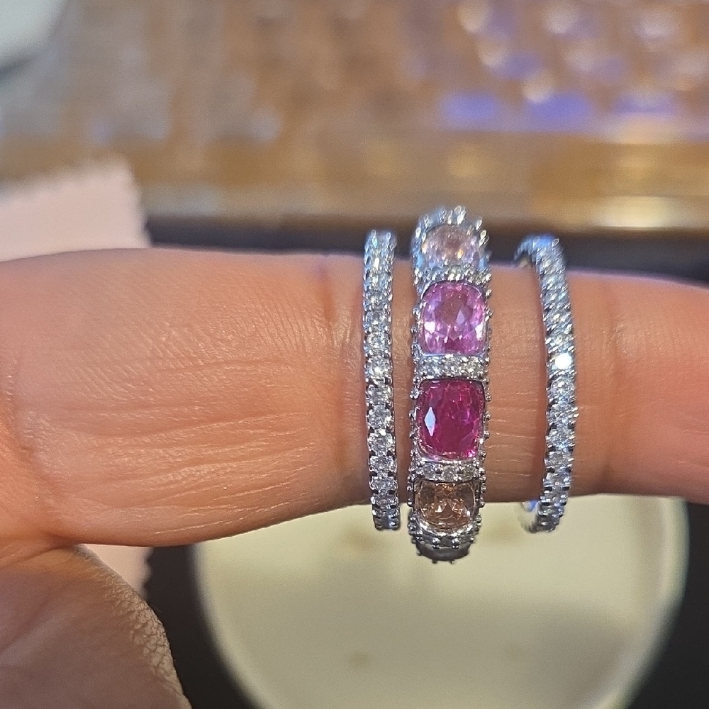 Bomb Party Multi Color, 3 Rings Size 10